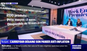 Carrefour lance son "panier anti-inflation" avec 200 produits à un prix moyen de 2€