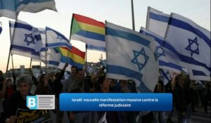 Israël: nouvelle manifestation massive contre la réforme judiciaire