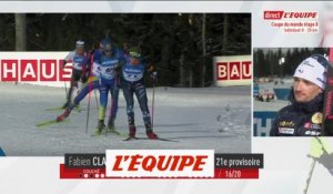 Claude : «Une course compliquée» - Biathlon - CM (H) - Ostersund
