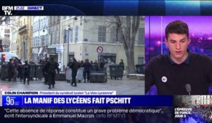 Retraites: Colin Champion (La Voix Lycéenne) affirme que "près de 10.000" lycéens étaient mobilisés à Paris ce jeudi