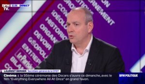 Retraites: Laurent Berger appelle les députés "à regarder ce qu'est la réalité de l'opposition démocratique et sociale"