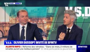 Réforme des retraites: "Nous avons voté cette réforme, car elle est nécessaire", affirme Olivier Dussopt