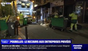 Cette nuit, une entreprise privée a ramassé les poubelles dans un arrondissement touché par la grève des éboueurs