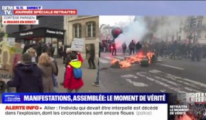 Mobilisation contre la réforme des retraites: des premières tensions à Paris