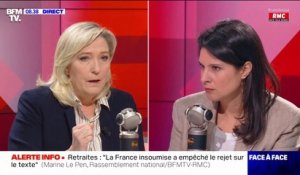 Marine Le Pen: "LR se comporte extrêmement mal à l'égard des Français dans cette réforme des retraites"