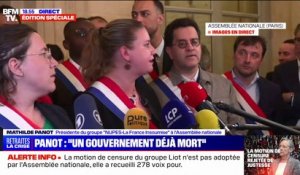 Mathilde Panot (LFI): "Emmanuel Macron n'a que deux choix: soit il retire sa réforme, soit il fait appel au peuple par référendum ou dissolution"