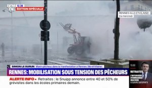 Rennes: "On veut juste revendiquer notre ras-le-bol, on n'est pas là pour casser", affirme un marin-pêcheur dans la manifestation