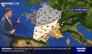 Le retour de la pluie sur la moitié nord de la France et des températures douces attendues ce jeudi