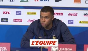 Mbappé : «Être capitaine de mon pays, c'est avant tout un kiff» - Foot - Qualif. Euro 2024 - Bleus