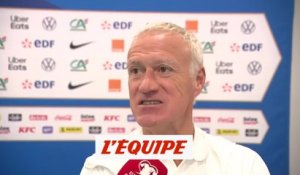 «Je n'ai pas besoin de briefer Mbappé» - Foot - Qualif. Euro 2024 - Bleus - Deschamps