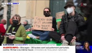 Paris: une antenne de la Sorbonne bloquée par des étudiants