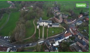 Le Brabant wallon vu du ciel :  Le château de Houtain-le-Val