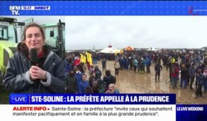 Sainte-Soline: "Nous ne faisons rien d'illégal" assure Marine Tondelier présente dans le rassemblement contre le projet de méga-bassines