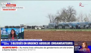 Sainte-Soline: au moins deux gendarmes blessés