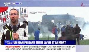Sainte-Soline : un manifestant victime d'un traumatisme crânien entre la vie et la mort