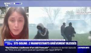Sainte-Soline: "Ce qu'il se passe au niveau des mégabassines c'est aussi l'État qui passe en force", s'indigne Léna Lazare, organisatrice de la manifestation