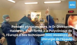 Un chirurgien ukrainien en formation à la Polyclinique de l'Europe à Saint-Nazaire