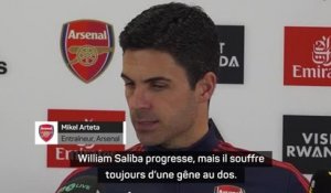 Arsenal - Arteta : "Saliba progresse, mais il souffre toujours"