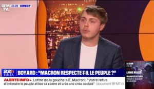 Louis Boyard: "Ce n'est pas à coup de répression ou d'ignorance des manifestations que les Français rentreront chez eux"