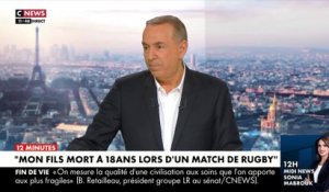 Regardez le témoignage émouvant de ce père dans « Morandini Live » sur CNews : « Mon fils est mort à 18 ans lors d’un match de rugby » - VIDEO