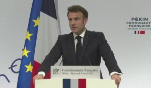 Emmanuel Macron estime que l'Europe ne doit pas se "séparer" de la Chine sur le plan économique