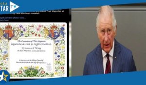 Couronnement de Charles III : la superbe invitation du roi dévoilée, ces secrets qu'elle renferme