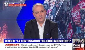 Pour Laurent Berger en cas de référendum d'initiative partagée, la "sagesse" de l'exécutif serait de "ne pas promulguer" la loi