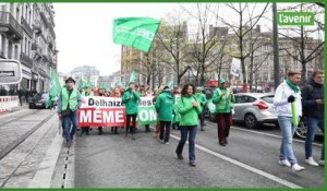 Delhaize : plusieurs milliers de personnes à Liège en soutien aux travailleurs