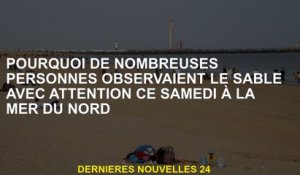 Pourquoi de nombreuses personnes observaient le sable avec attention ce samedi à la mer du Nord