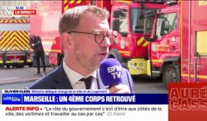 Marseille: "206 personnes ont été évacuées, 50 personnes sont à l'hôtel, dont 7 enfants", confirme Olivier Klein, ministre du Logement