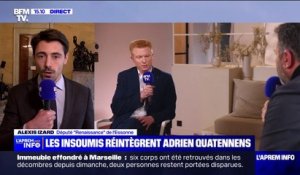 Réintégration d'Adrien Quatennens au sein de LFI: "Je suis très surpris de voir que c'est un quasi non-évènement", réagit Alexis Izard, député Renaissance