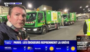 Retraites: à Paris, les éboueurs reprennent la grève