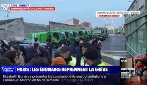 Grève des éboueurs: le site de collecte de déchets d'Aubervilliers bloqué par des manifestants