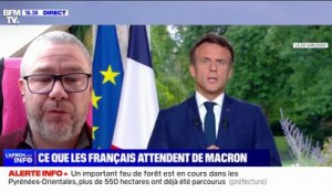 Allocution d'Emmanuel Macron, lundi: "La seule chose qu'on attendrait aujourd'hui, c'est l'annonce du retrait de cette loi", affirme le syndicaliste Simon Duteil (Solidaires)