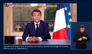 Emmanuel Macron  : "Cette réforme des retraites est-elle acceptée ? A l'évidence non. Une colère s'est exprimée et personne ne peut rester sourd. Nous devons agir ensemble. Je ferai un bilan le 14 juillet, dans 100 jours"