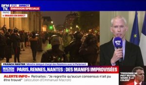 Allocution d'Emmanuel Macron: "Le président a fait un discours d'apaisement, de cap, avec beaucoup de lucidité et d'écoute", affirme Franck Riester