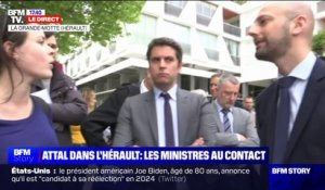 Les ministres Gabriel Attal et Stanislas Guérini interpellés par une enseignante lors d'une visite dans l'Hérault