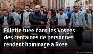 Fillette tuée dans les Vosges : des centaines de personnes rendent hommage à Rose