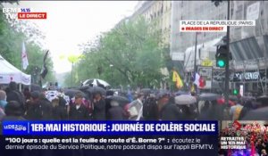 1er-Mai: le cortège parisien a commencé sa déambulation dans le calme