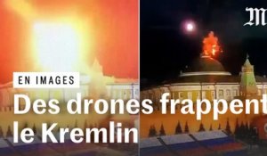 Les images du Kremlin visé par une attaque de drones