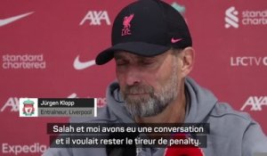 28e j. (en retard) - Klopp : "Salah voulait rester le tireur de penalty"