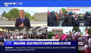 Coupure de courant dans le lycée où Emmanuel Macron est attendu, à Saintes