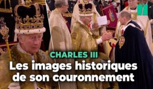 Le roi Charles III couronné, les images historiques