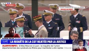 "On s'y conformera": Samuel Delor (CGT du Rhône) réagit au rejet par la justice du recours déposé par l'organisation syndicale contre l'interdiction de manifester