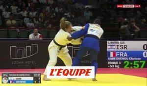 Le replay du combat de Clarisse Agbégnénou du 3e tour des - 63kg F - Judo - Mondiaux