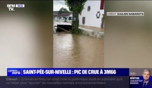 Fortes pluies dans les Pyrénées-Atlantiques: les images de Saint-Pée-sur-Nivelle à nouveau inondée