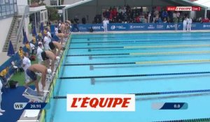 Florent Manaudou s'impose sur le 50 mètres - Natation - Meeting de Canet-en-Roussillon