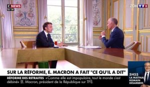 Emmanuel Macron explique son changement de position sur l'âge de départ à la retraite