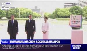 Emmanuel Macron accueilli au Japon par le Premier ministre avant le sommet du G7