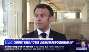 Emmanuel Macron: "L'expérience nous a appris qu'un conflit gelé, ce sera une guerre pour demain"